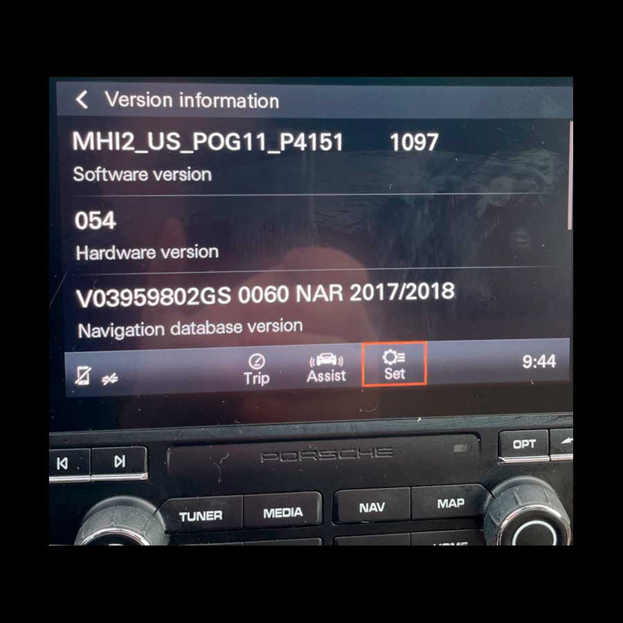 PORSCHE PCM 4.0 MHI2_US_POG11_K5186_MU1476 NAR Software update