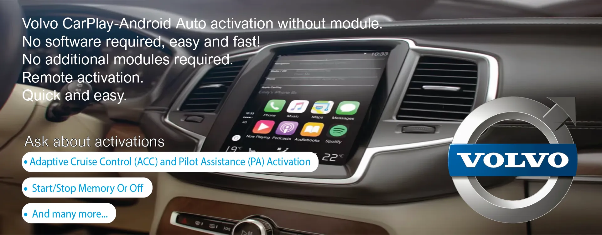 Volvo CarPlay-Android Auto