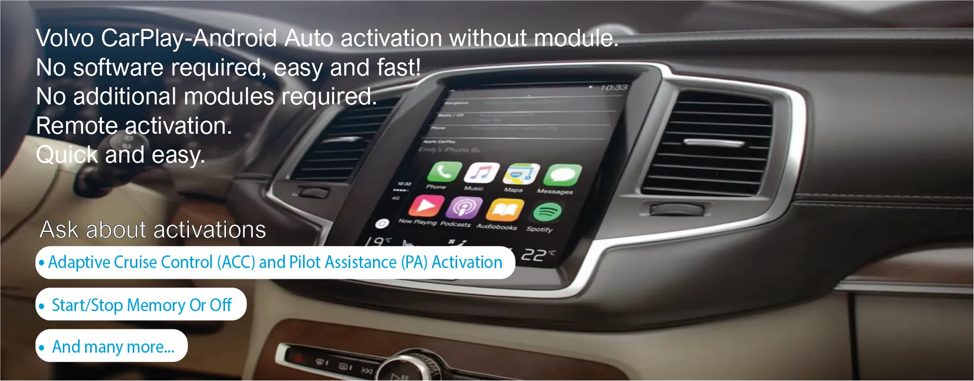 Volvo CarPlay-Android Auto